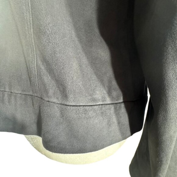 Nine West Jeans Black Drape Front Jacket with Long Sleeves Size XL - Picture 6 of 9